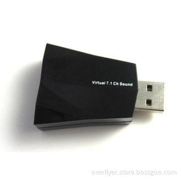 FY1071P2 USB 7.1 Sound Card ( plane shape, 2ports ) with Xe